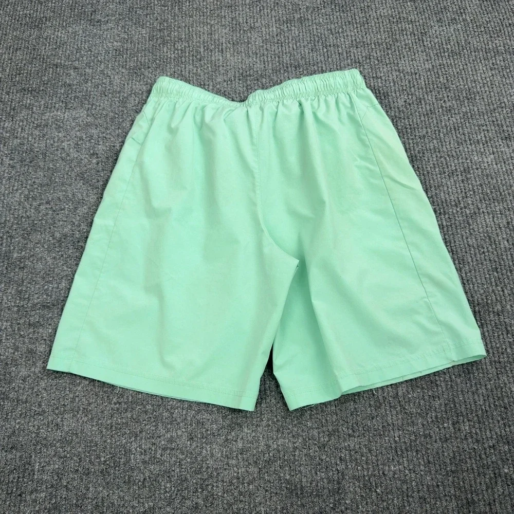 Legend Shorts Mens M Mint Green Polyester Blend Zipper Pockets Athletic Gym‎